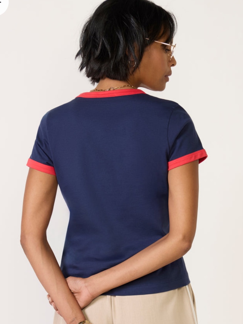 Evereve Ringer Tee - Picture 3 of 9
